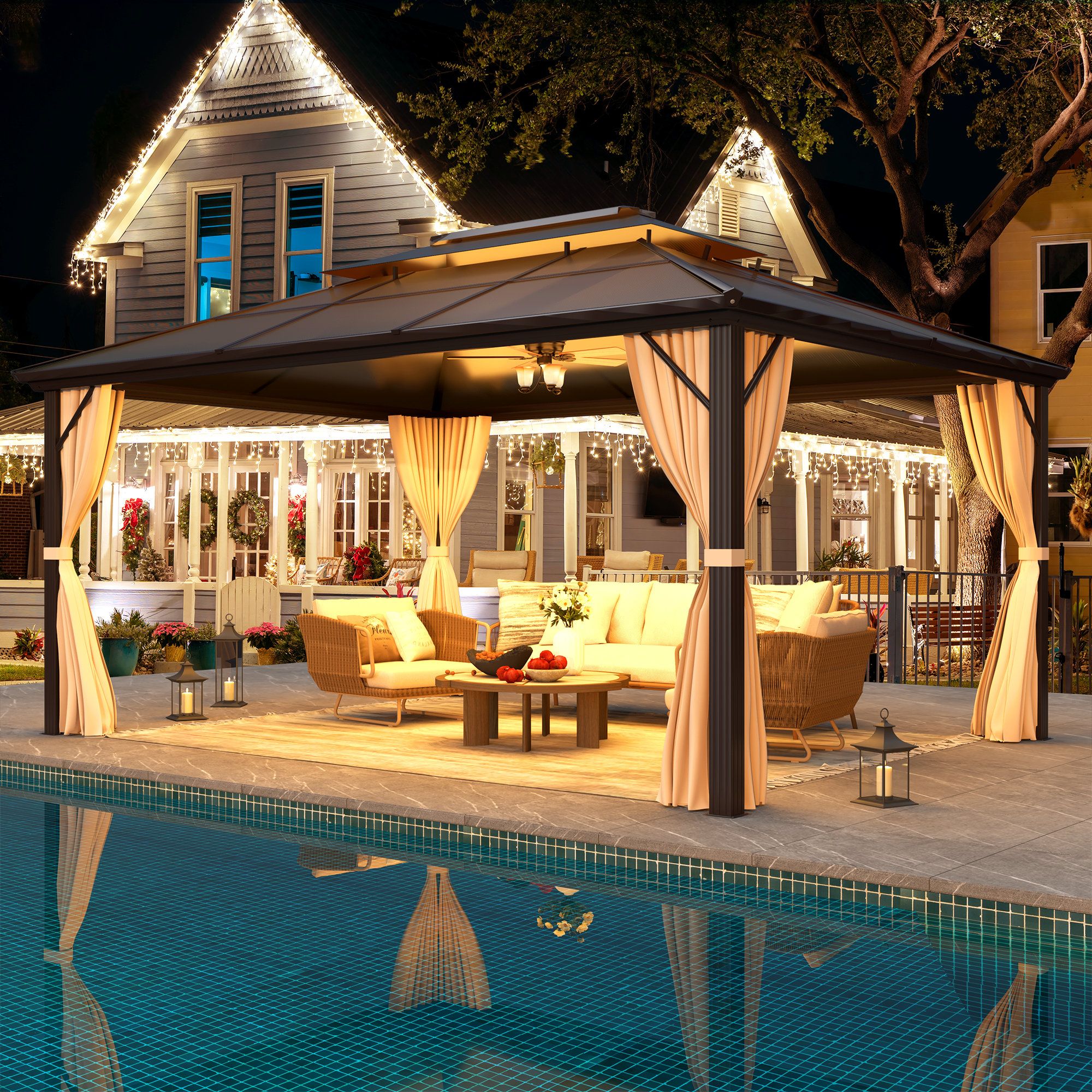 Beyond Shade Exploring the Multifaceted Benefits of a 10 FT X 13 FT Patio Hardtop Gazebo