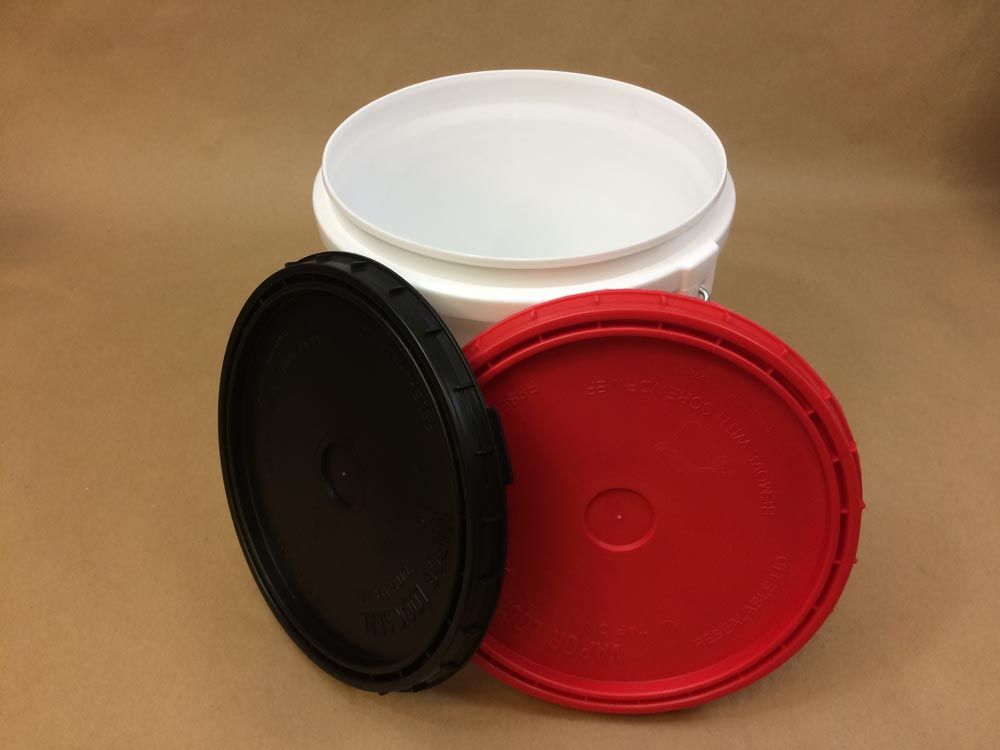1 Gallon Vapor Lock White With Red And Black Covers | Yankee Containers ... pertaining to Vapor Jar Red Demystified Unraveling Common Myths and Misconceptions
