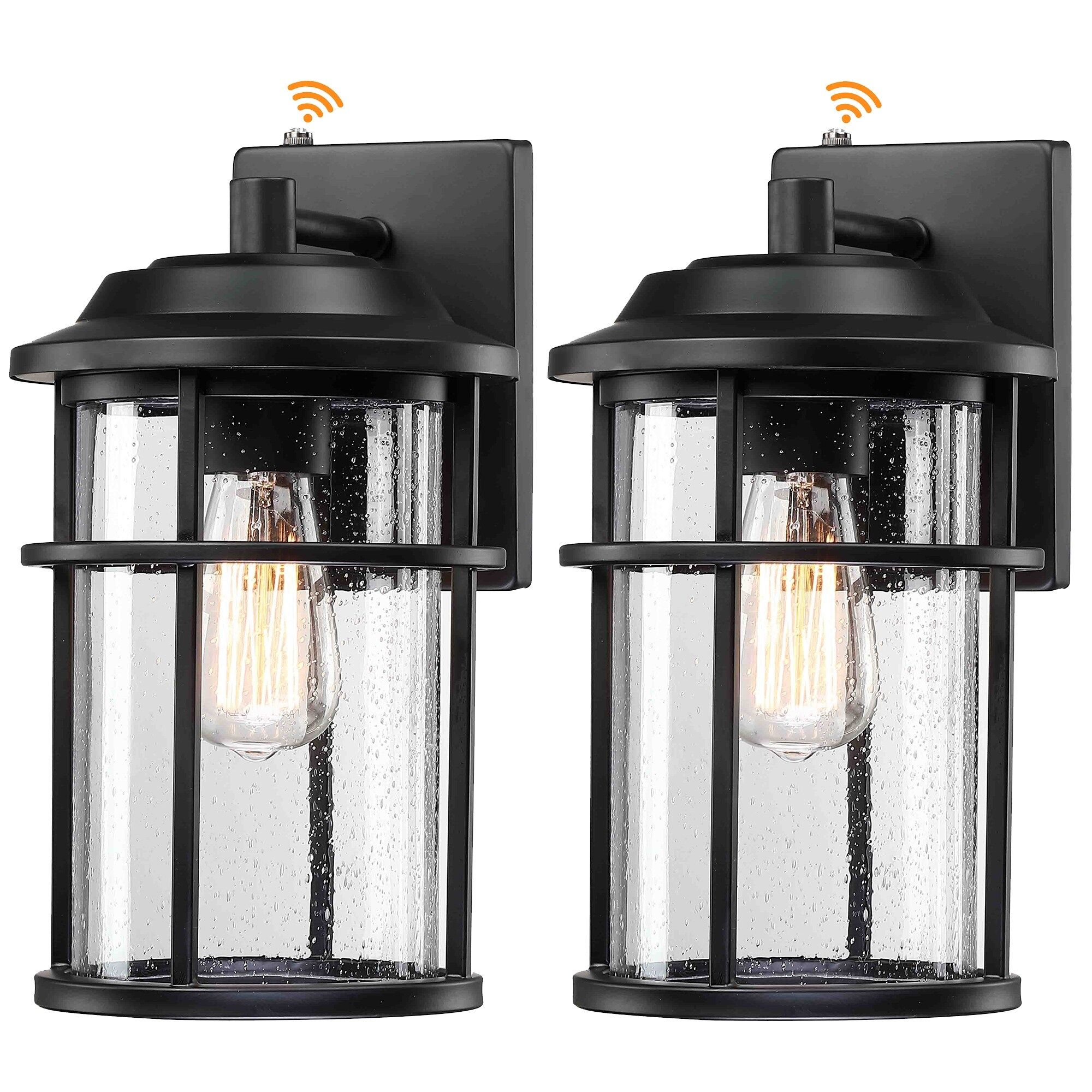 1 Light Black Coastal Barn Dome Outdoor Wall Lantern Clear Glass - On ... throughout Triomphe Outdoor Lantern, Coastal Black, Seeded Clear Glass