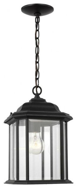 1 Light Outdoor Pendant-Black Finish - Outdoor Ceiling And Hanging ... with regard to Spring Lake 1 Light Exterior Hanging Lamp, Matte Textured Black