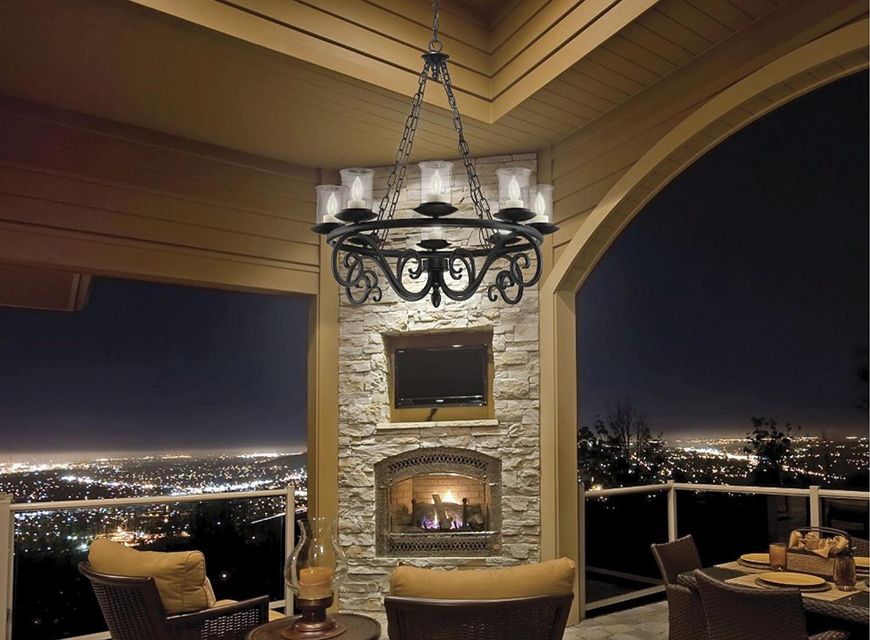 12 Beautiful Outdoor Chandelier Ideas For Your Patio inside Maintenance and Care Tips for Your White Vista Outdoor Chandelier