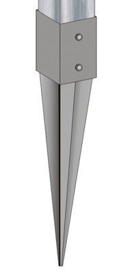 18" Steel Ground Spike (For Use With 4" X 4" Wooden Post) - Modern ... with Unlocking the Strength of Your Outdoor Structures A Guide to 18" Steel Ground Spikes