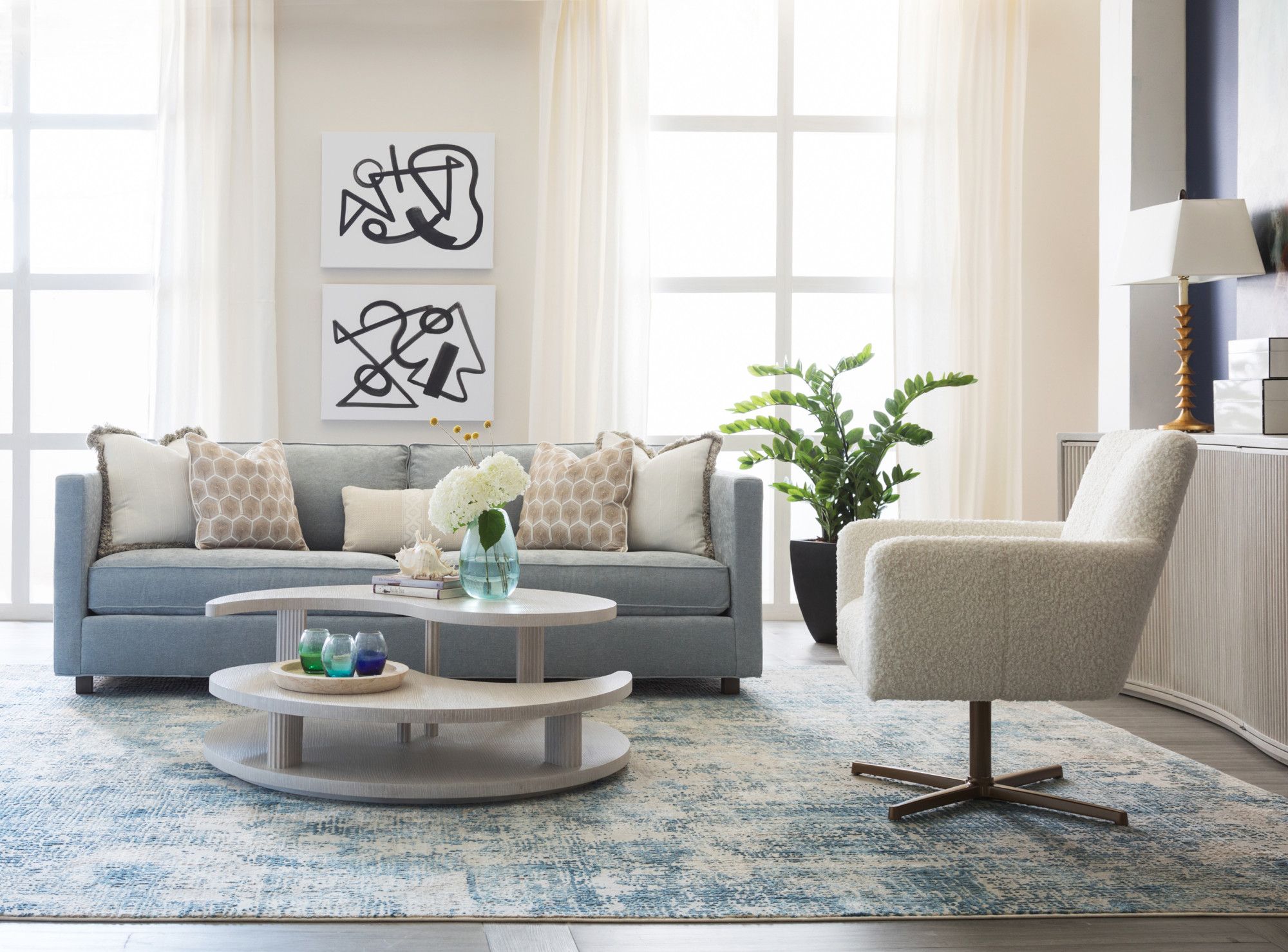 2287-943 | Misty Gray Yin Yang Cocktail Table | Signature Designs| with Beyond the Surface Exploring the Functional Design of the Misty Garden Square Cocktail Table