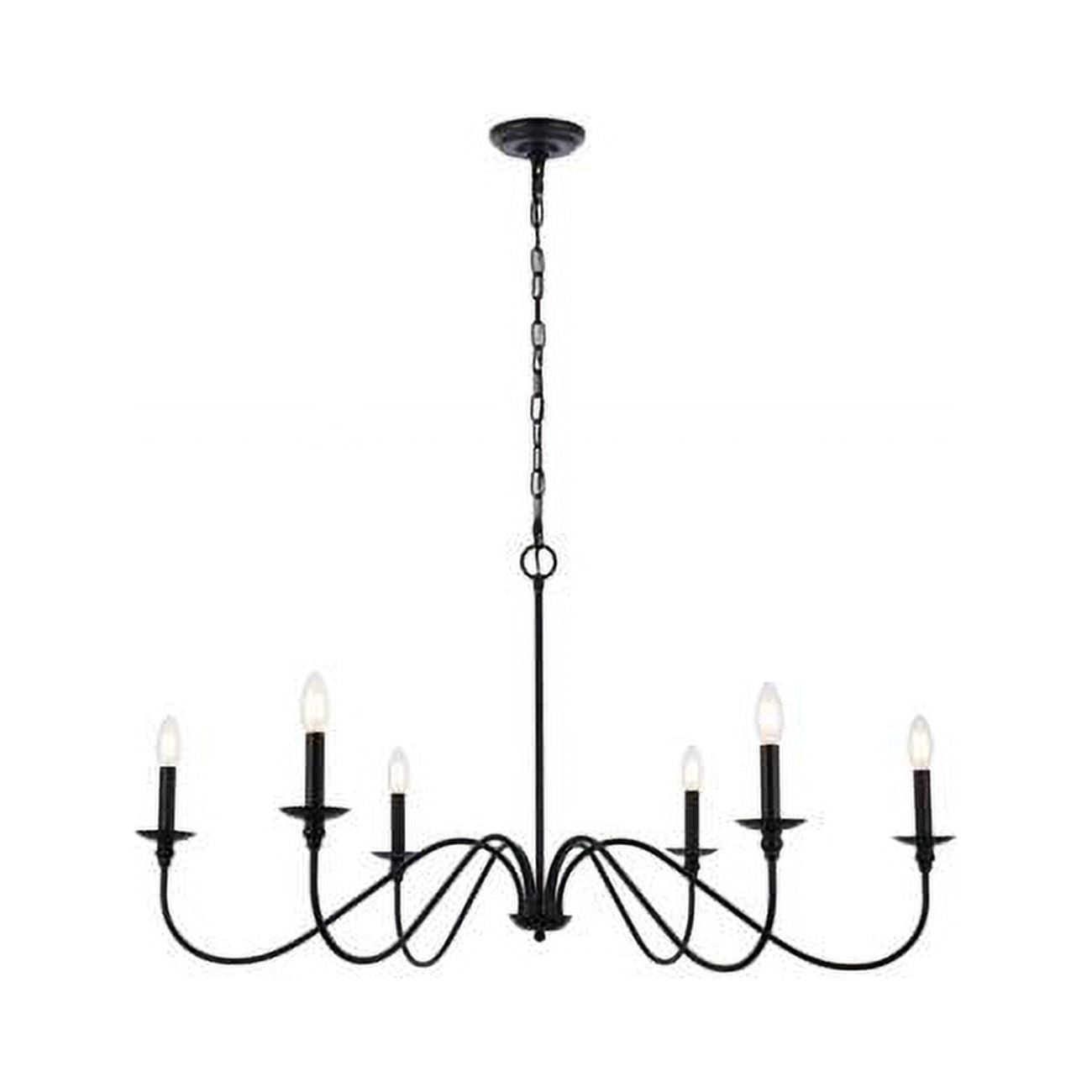 42 In. Rohan Chandelier, Matte Black - Walmart.com throughout Creating Ambiance The Role of the Odeon Chandelier in Your Home