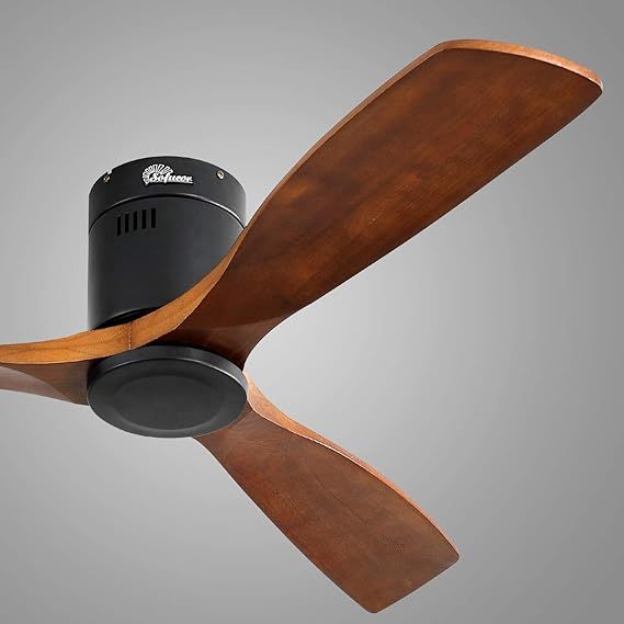 52 Ceiling Fan With Light And Remote Control for 52" Wood Reversible Ceiling Fan With Light And Remote Control And Led Light, Nickel, 52
