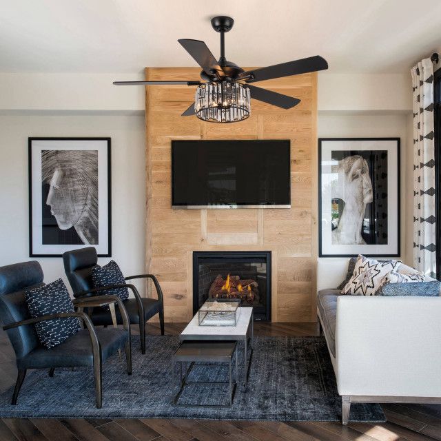 52 In Modern Crystal Ceiling Fan With Remote Control,Reversible Motor ... with Modern Design and Functionality Exploring the Features of Crystal Ceiling Fans