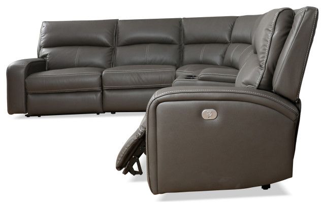 6 Piece Modular Power Reclining Sectional With Power Adjustable ... in Ergonomics and Power Reclining How These Features Enhance Your Well-being