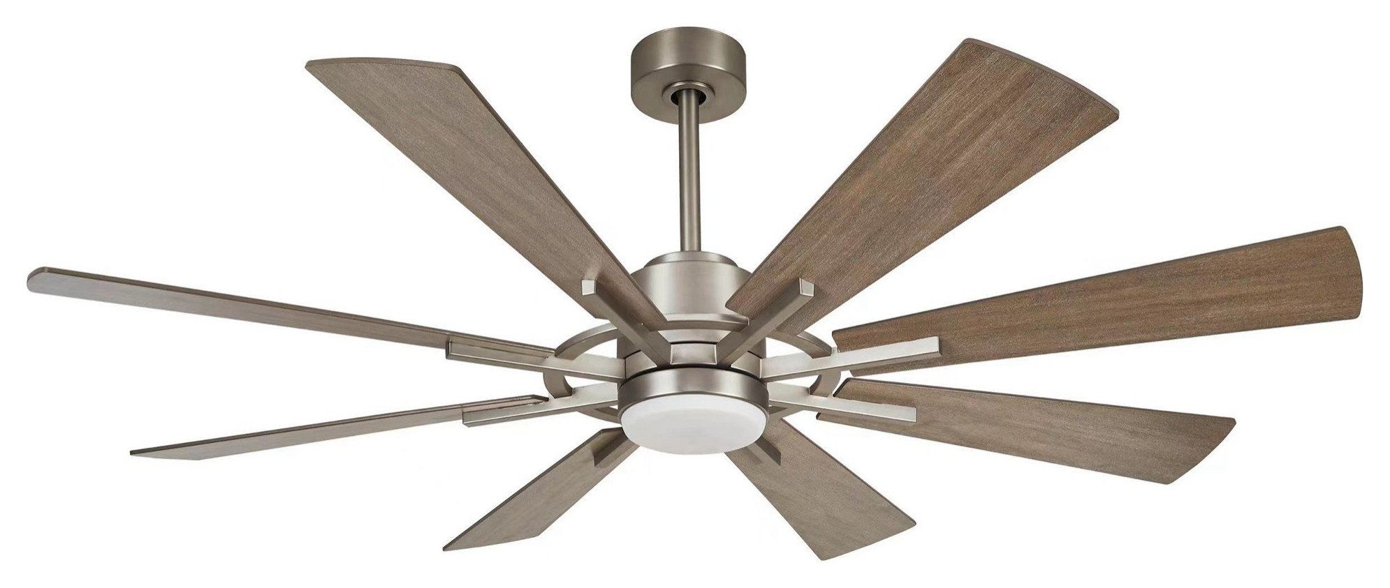 60 In Modern Led Ceiling Fan With Remote In Satin Nickel - Transitional ... with Satin Nickel Ceiling Fans Enhancing Your Home's Aesthetic and Comfort