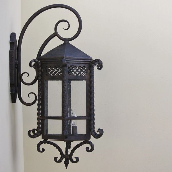 7017-3 Spanish Colonial/Santa Barbara Style Outdoor Wall Lantern ... intended for Santa Barbara Cast 3-Light Outdoor Hanging Lantern