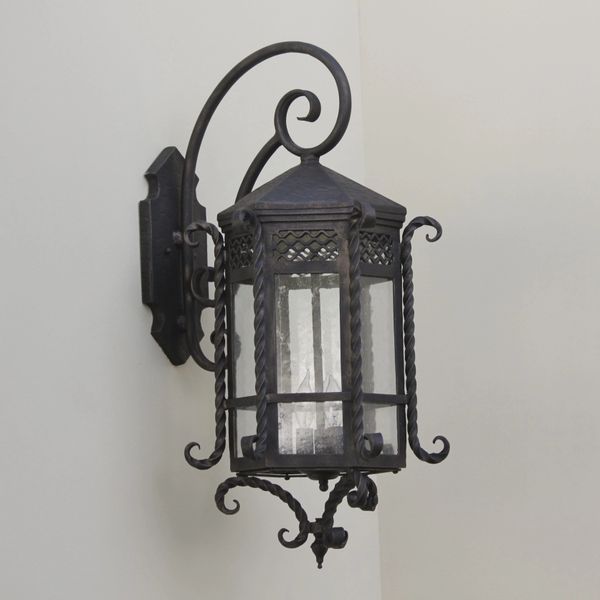 7017-3 Spanish Colonial/Santa Barbara Style Outdoor Wall Lantern ... within Installing Your Santa Barbara Cast Lantern Tips and Tricks for Success