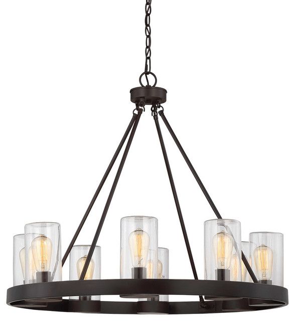 8-Light Outdoor Chandelier - Chandeliers - By Hedgeapple | Houzz with Tahoe Eight Light Outdoor Pendant, Matte Black
