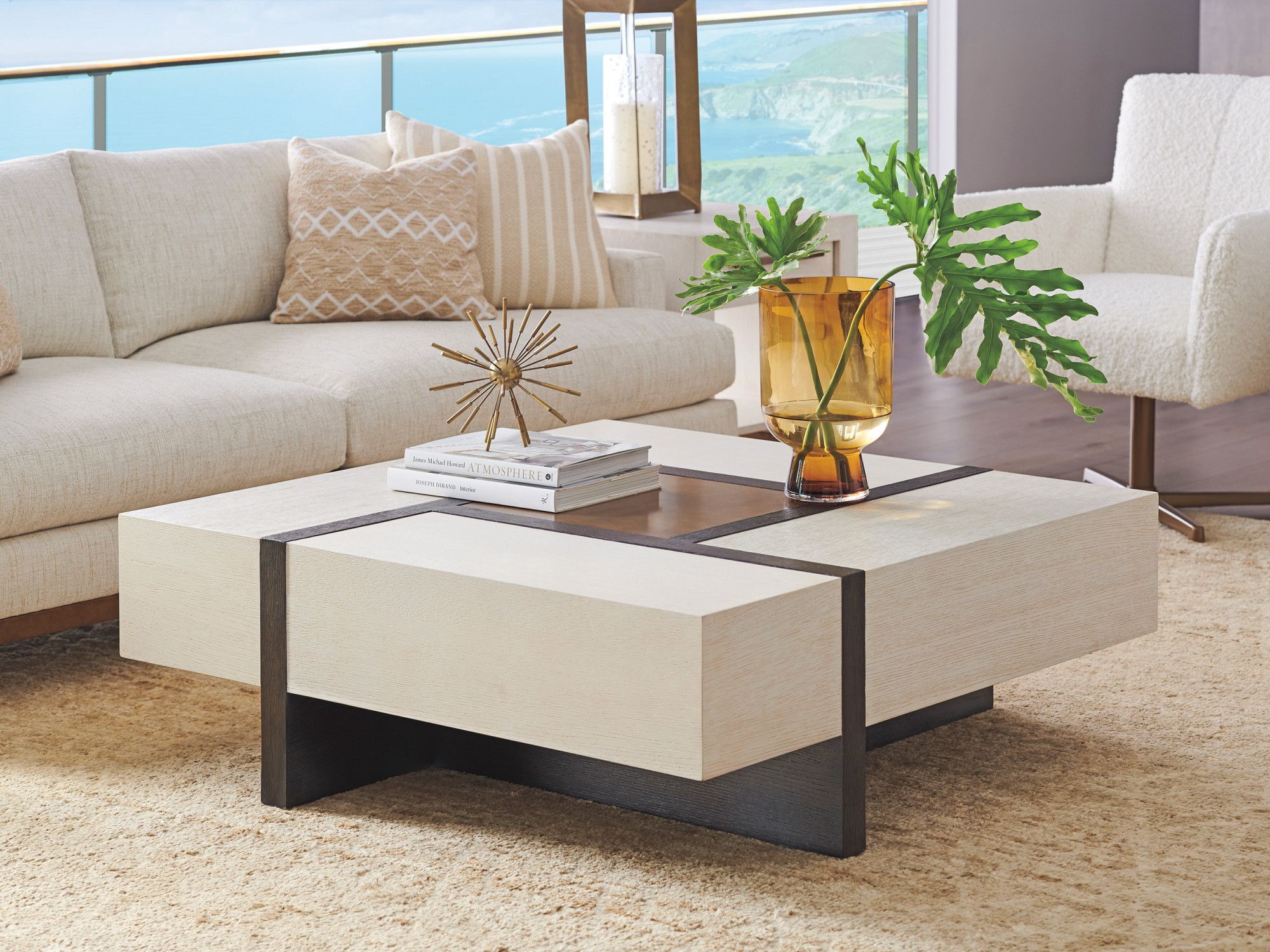 931-947 | Links Square Cocktail Table | Carmel| Lexington Home Brands with Beyond the Surface Exploring the Functional Design of the Misty Garden Square Cocktail Table