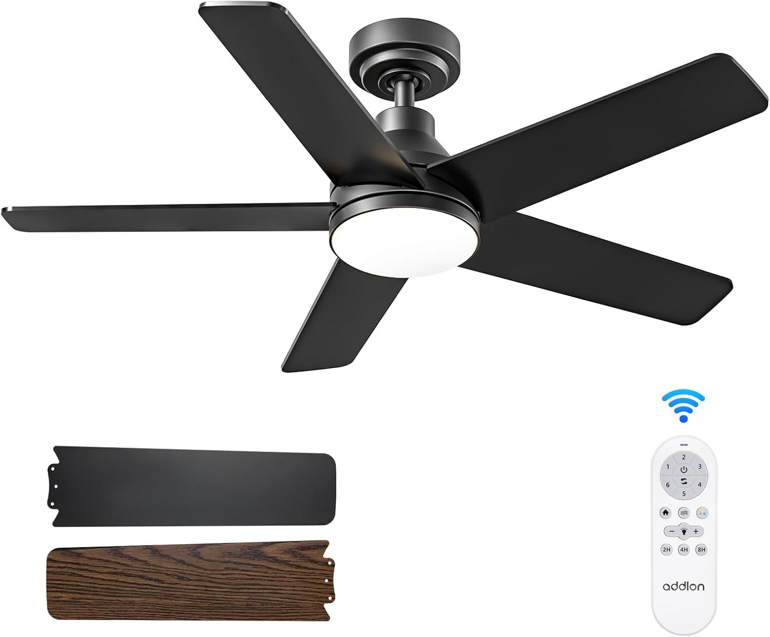 Addlon Ceiling Fans With Lights, 52 Inch Ceiling Fan With Light And ... within Modern Design and Functionality Exploring the Features of Crystal Ceiling Fans