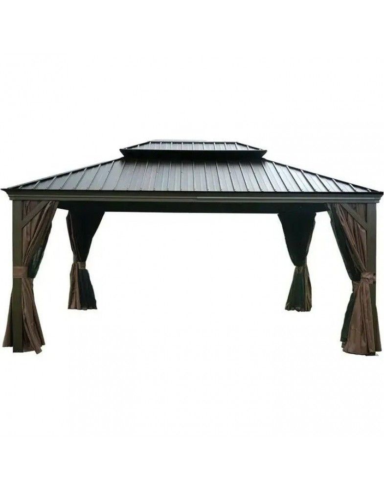 Alexander 16 Ft. W X 12 Ft. D Aluminum Patio Gazebo pertaining to Key Considerations Before Investing in a 16x12 Gazebo