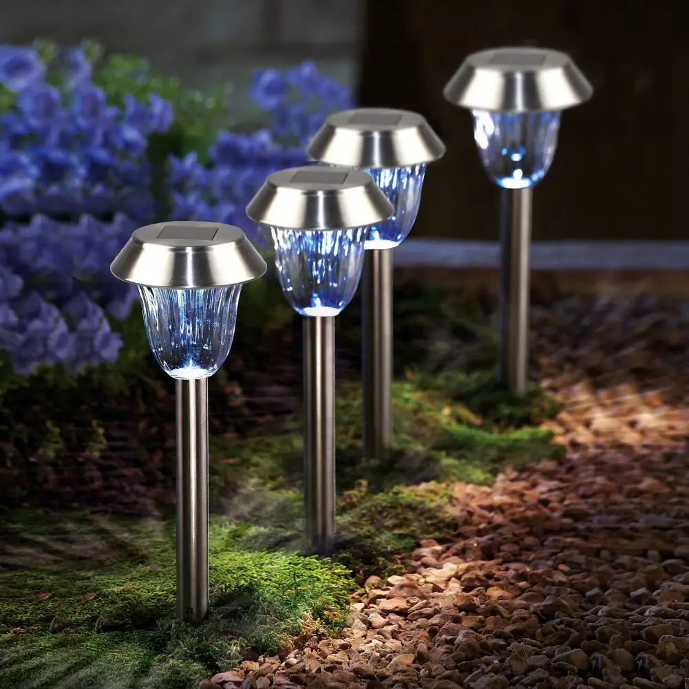 Aliexpress.com : Buy Promotion! 4 Pcs Outdoor Led Lawn Garden Pathway ... with Stainless Steel Outdoor Solar Pathway Light, Set Of 4