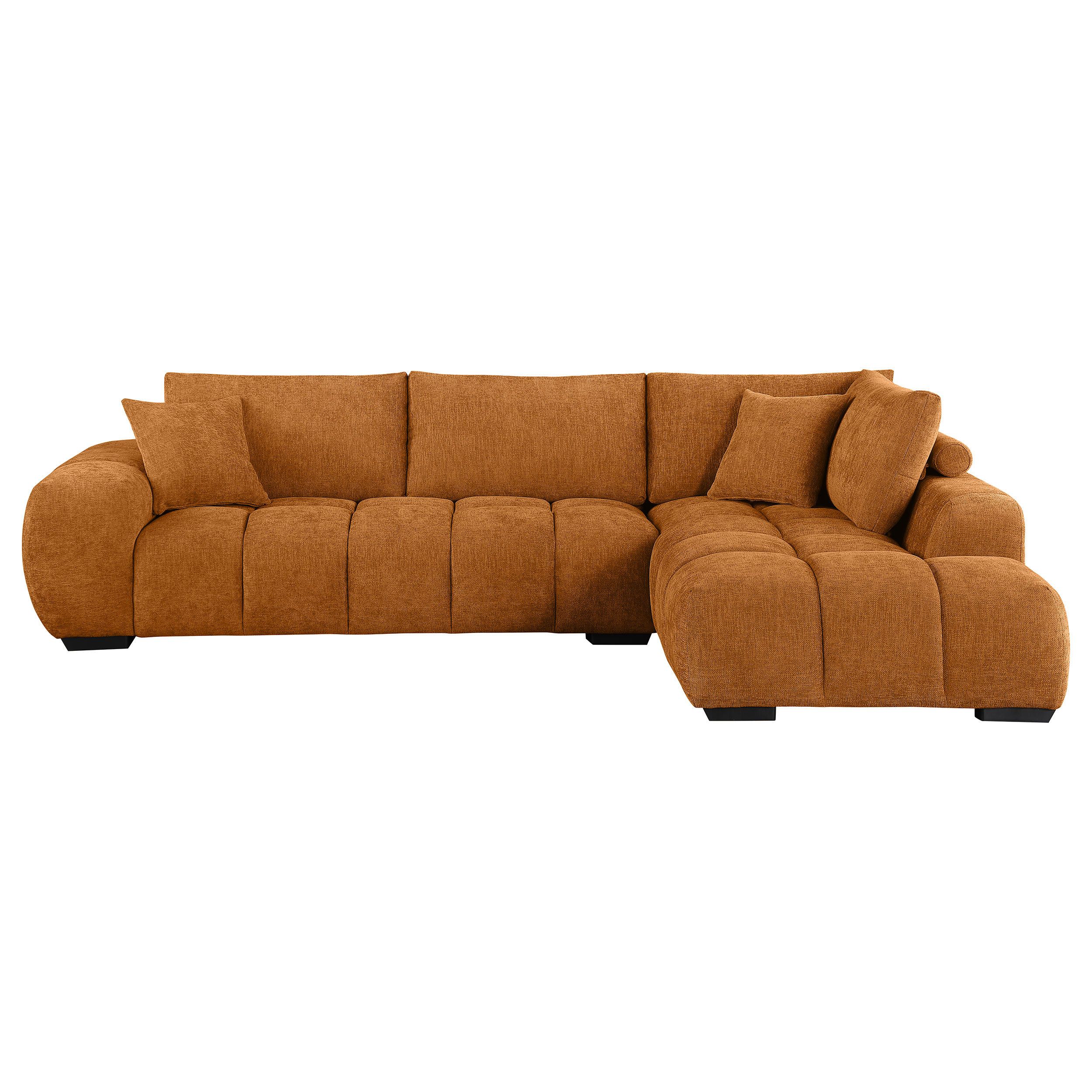 Alma Camacho Upholstered Chaise Sectional Sofa Orange | Wayfair in The Art of Arranging Your Camacho Sectional Maximizing Functionality and Style