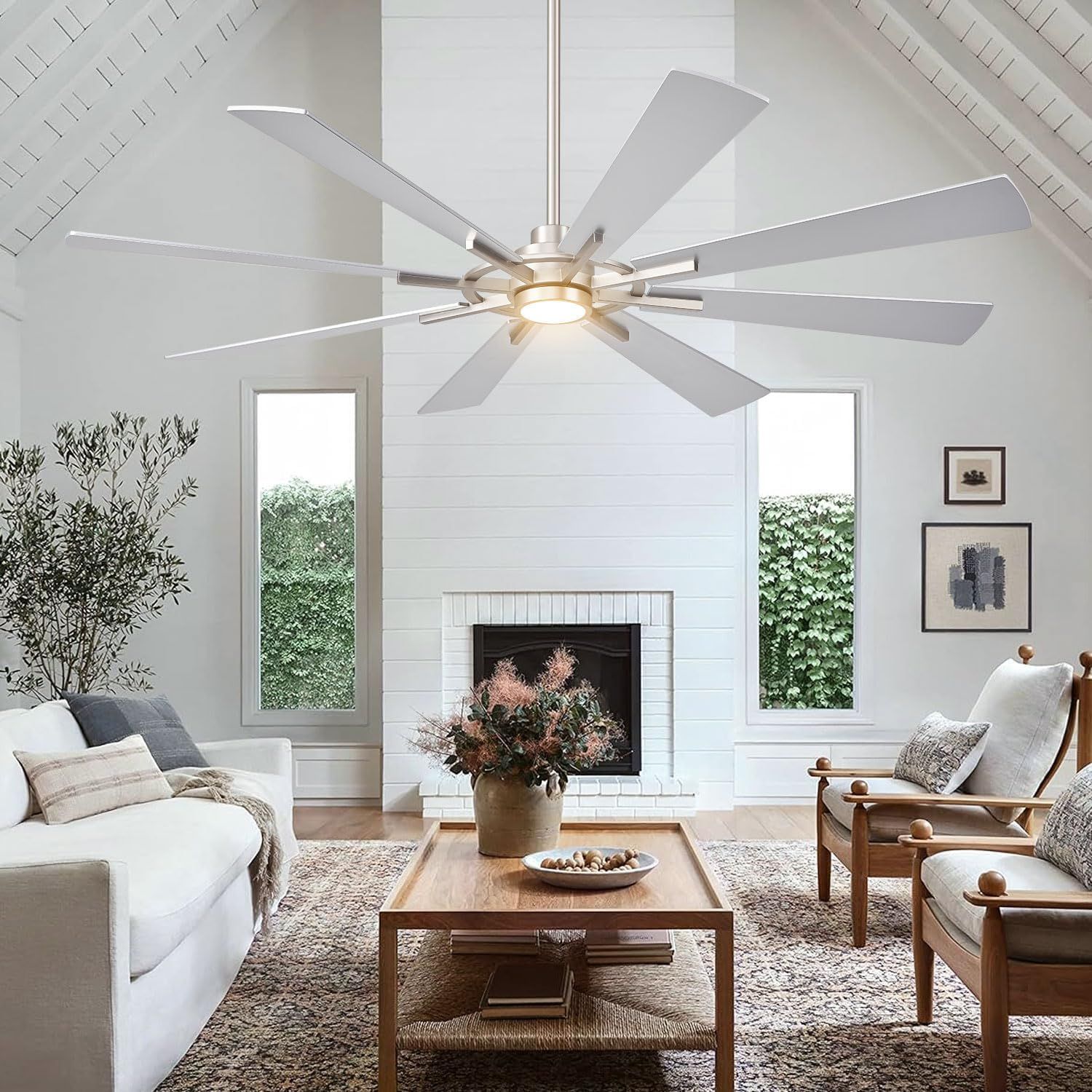Amazon.com: Boosant 72 Inch Large Ceiling Fans, Outdoor/Indoor Modern ... with Enhancing Your Living Space Integrating a Ceiling Fan with Your Home Decor
