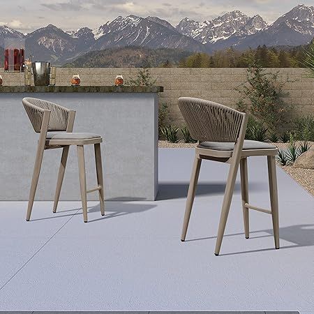 Amazon.com : Christopher Knight Home Elon Outdoor Barstools - Wicker ... intended for Maximizing the Lifespan of Your Resaca Outdoor Barstools