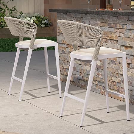 Amazon.com : Christopher Knight Home Elon Outdoor Barstools - Wicker ... throughout Maximizing the Lifespan of Your Resaca Outdoor Barstools