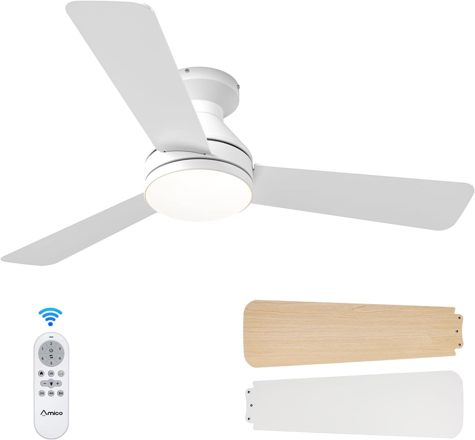 Amazon.com: Hunter Fan Company - Dempsey 44 Inch Low Profile Ceiling ... intended for Remote Control Mastery Maximizing the Functionality of Your Hunter Dempsey Fan