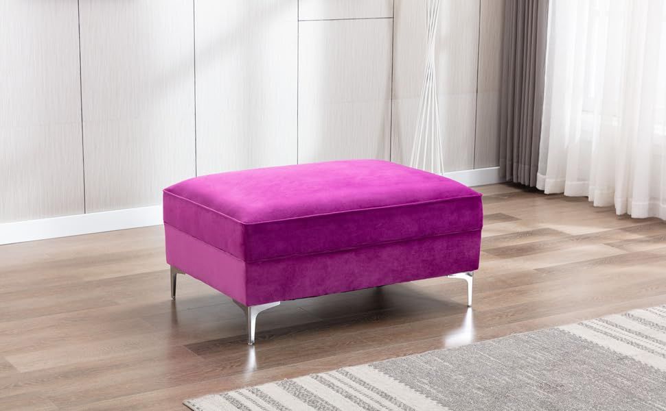 Amazon.com: Legend Vansen Velvet Sofa Sectional For Living Room With ... with regard to Legend Vansen 104" Modern Wood & Velvet Fabric Sofa With Ottoman In Gray