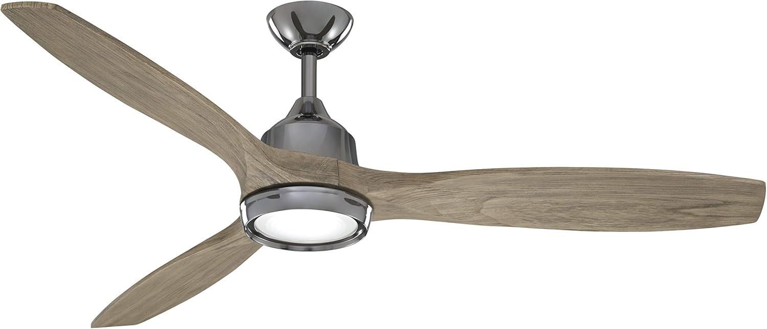 Amazon.com: Minka-Aire F749L-Gm/Sg Skyhawk 60&quot; 3 Blade Ceiling Fan In ... throughout The Practical Advantages of a 3-Blade Design in Ceiling Fans