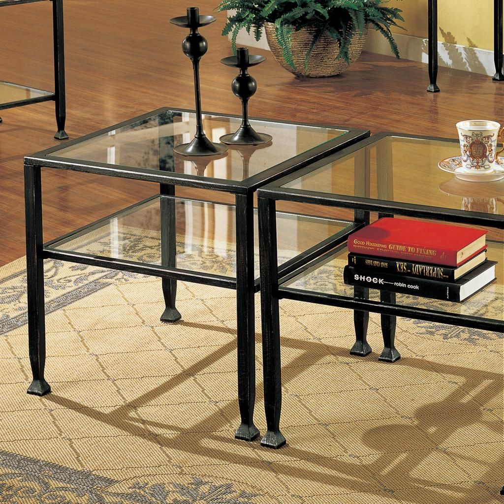Amazon.com - Sei Bunching Metal Cocktail Table - Coffee Tables regarding Seabrook Bunching Cocktail Table Solutions for Small Space Living