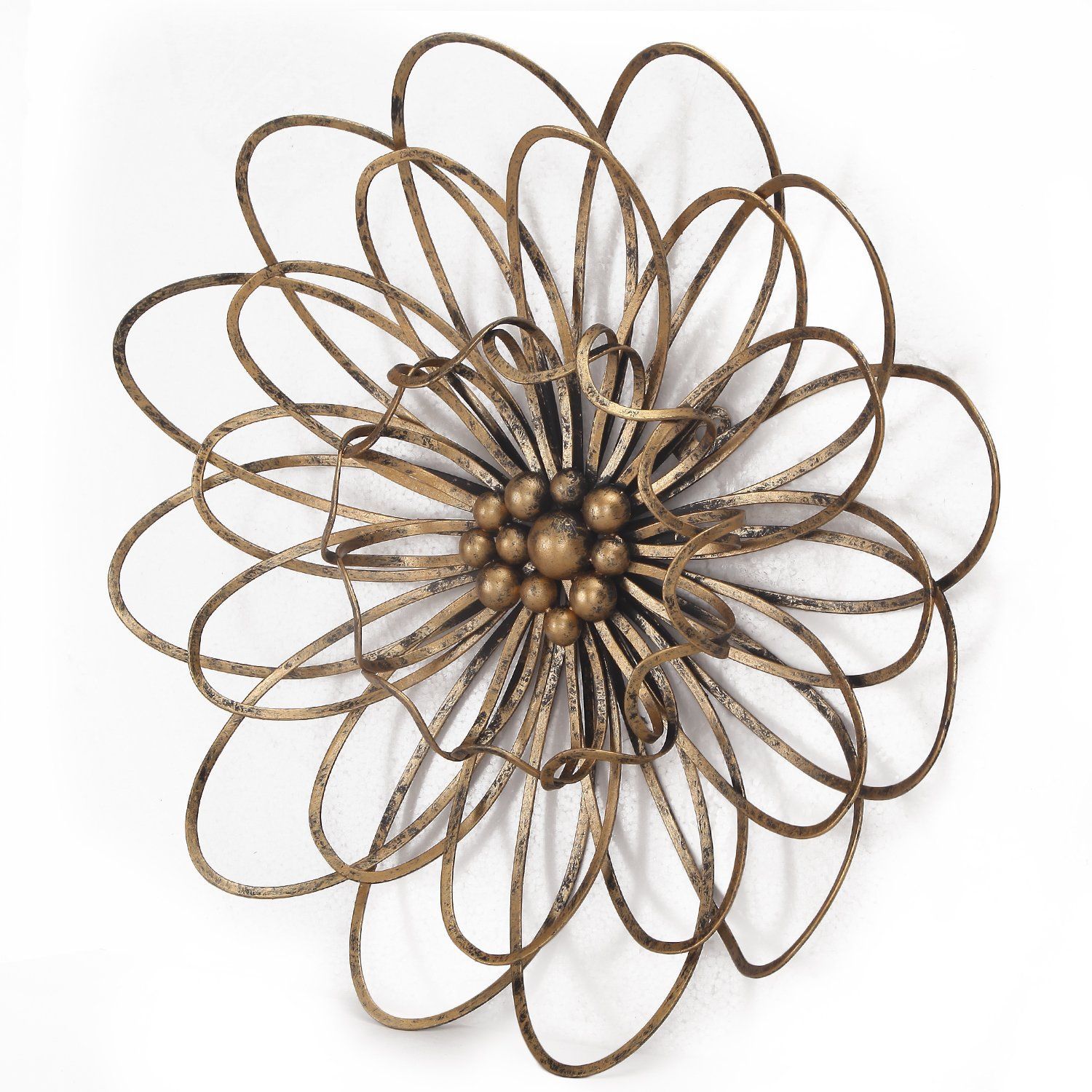 Asense Gold Florence Metal Wall Decor Iron Multiple Layer Home Decor ... regarding Finding the Perfect Elias Piece A Guide to Materials, Styles, and Placement