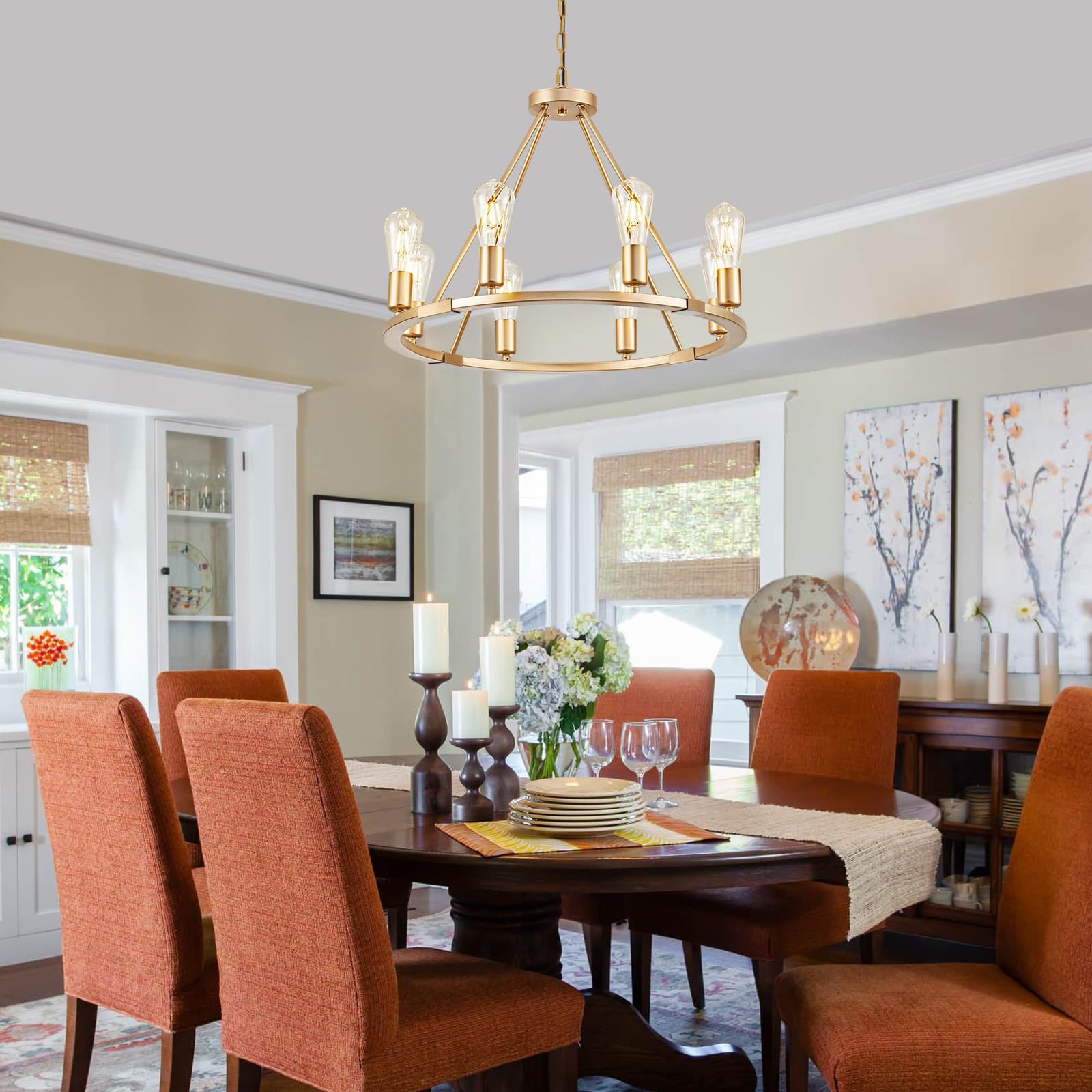 Auction Detail inside Weather-Ready Lighting: Durability and Performance in Outdoor Round Chandeliers