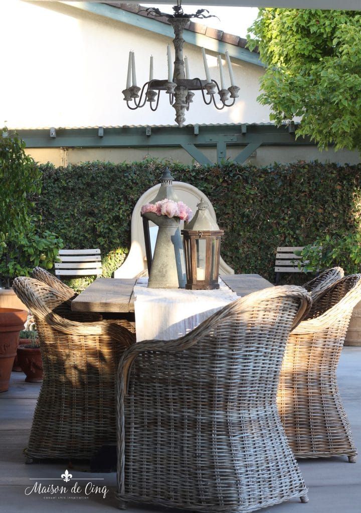 Backyard Update: My Gorgeous New Outdoor Chandeliers regarding Vista Outdoor Chandelier, White