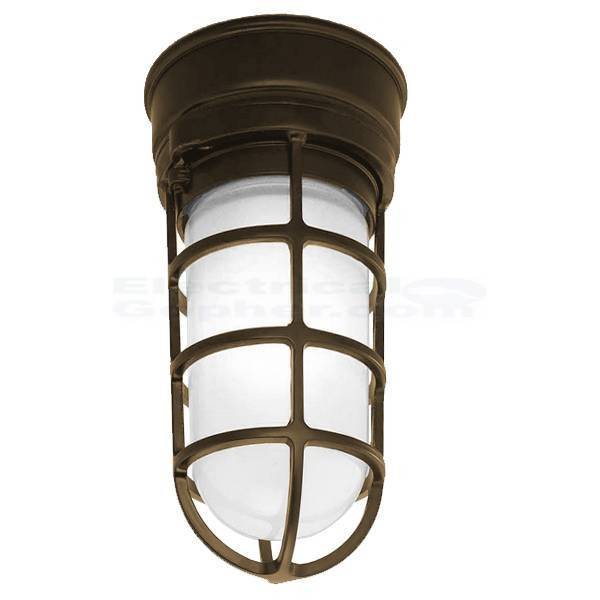 Baselite Sfm Series Vapor Jar Surface Mount With Wire Cage Sfm1Clcg In ... regarding The Enduring Legacy of Architectural Bronze in Design