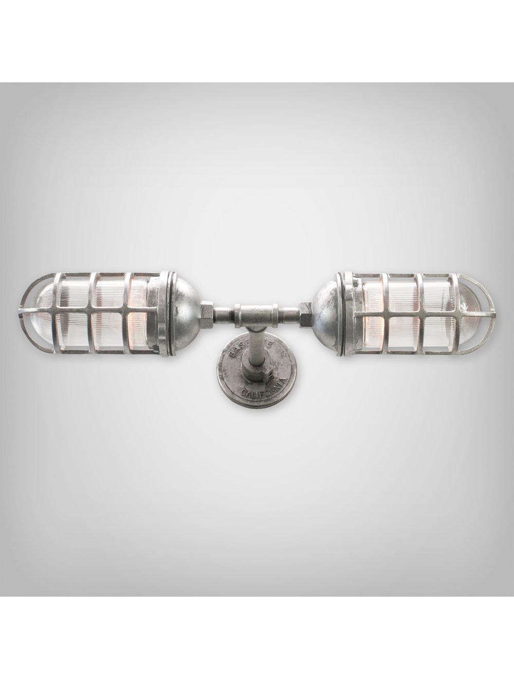 Baselite Vapor Jar Ve Series Duo Wall Mount - Two 4" Fixtures With ... throughout Vapor Jar, Galvanized