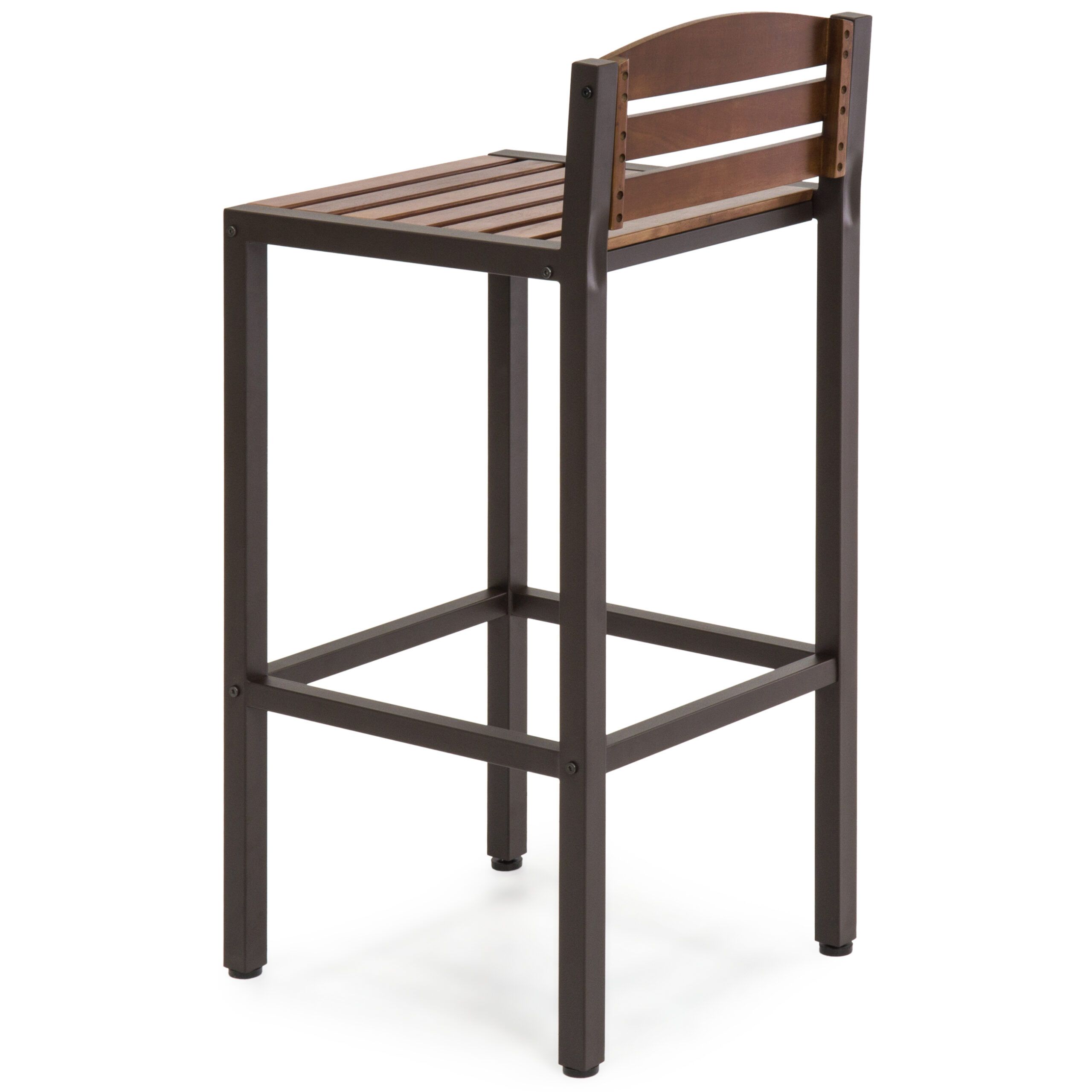 Bcp Set Of 2 Outdoor Acacia Wood Accent Barstools | Ebay regarding Acacia Wood and Outdoor Living A Guide to Maintenance