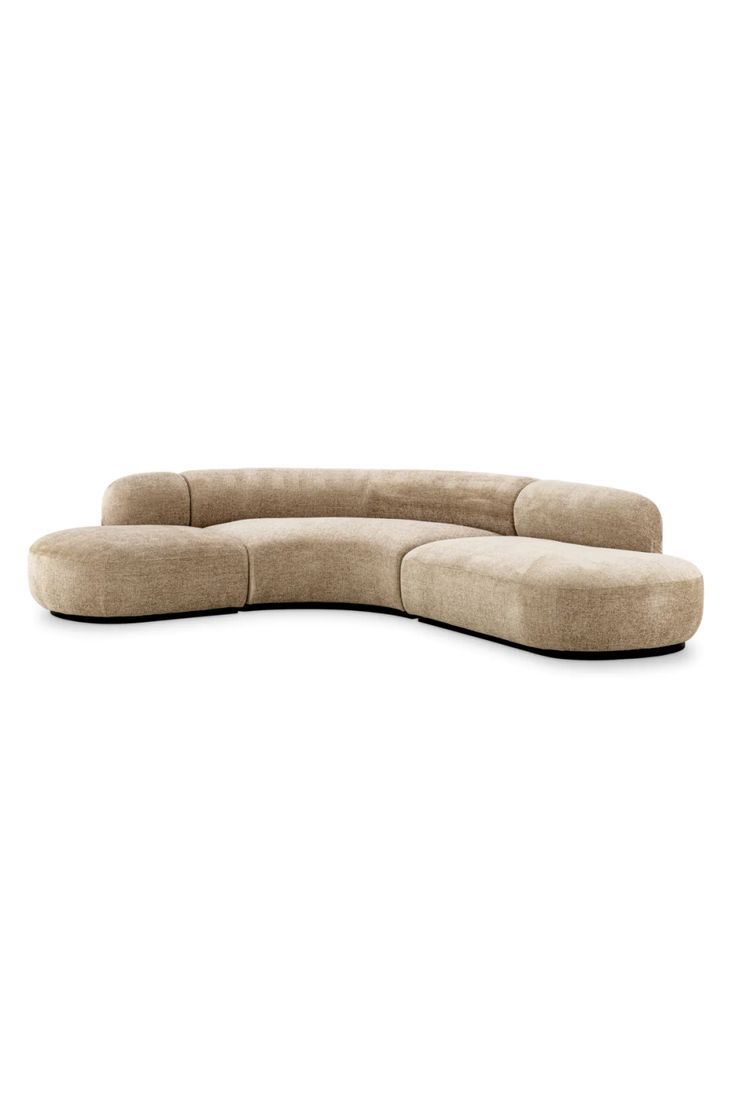 Beige Curved Modern Sofa | Eichholtz Bjorn | Modern Sofa, Beige Sofa ... with regard to Curved Modern Sofa, Dutchbone Boho, Beige