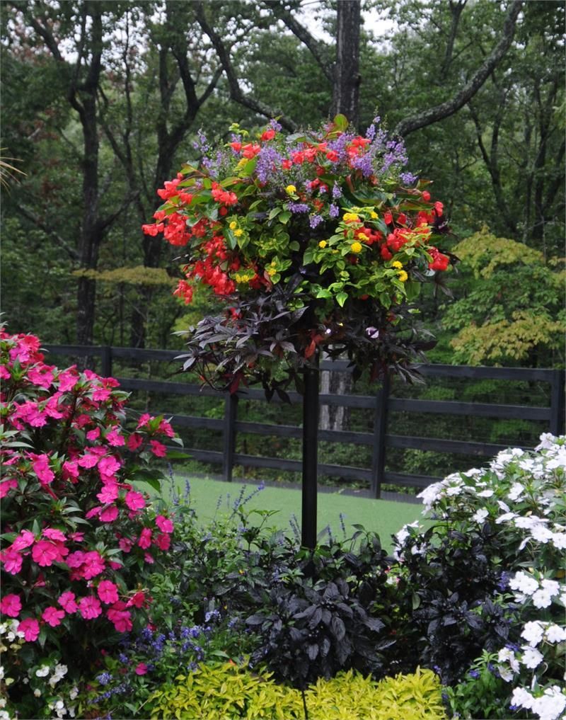 Border Column Kit With 2" Diameter Black Metal Post And Ground Spike ... with regard to Pamela Crawford Border Column Kit