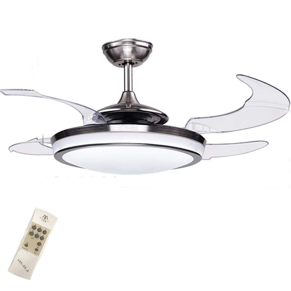 Buy Kalri 48" Modern Ceiling Fan With Led Light Kit And Remote Control Retractable Fan Blades ... with 41.73 In Modern Ceiling Fan With Retractable Blades And Remote Control