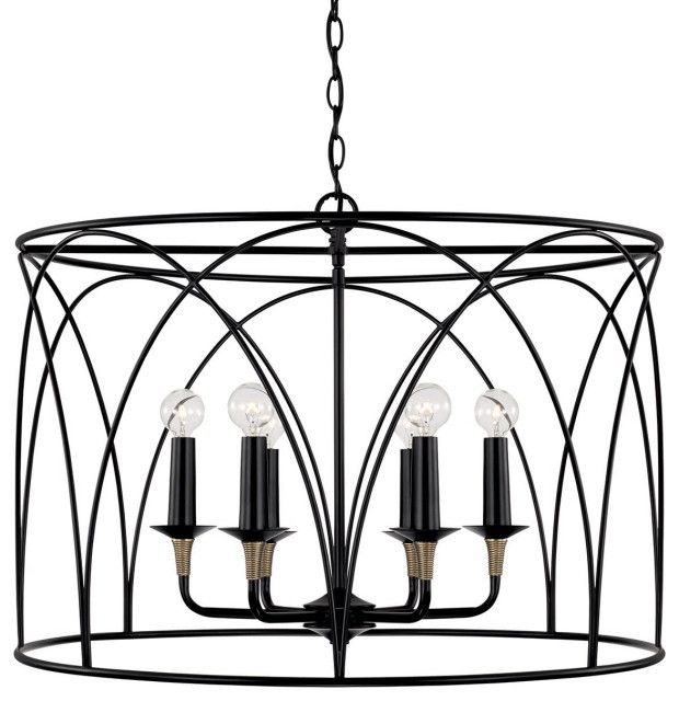 Capital Lighting 345661 Amara 6 Light 28"W Drum Chandelier ... inside Savoy House Longleaf The Perfect Blend of Style and Functionality for Your Outdoor Space