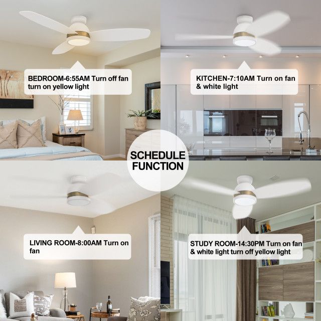 Carro 48&quot; Flush Mount Ceiling Fan With Dimmable Led Light And Remote ... for Illuminating Your Space A Deep Dive into the CARRO 48&amp;quot; Flush Mount Ceiling Fan