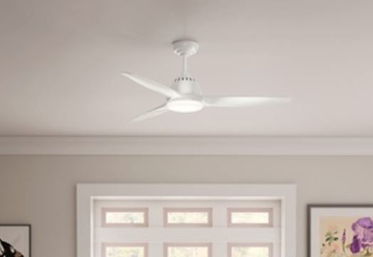 Casablanca 52" Wisp With Led Light White 52 Fresh White Ceiling Fan ... for Casablanca 52" Wisp Ceiling Fan With Light Kit & Handheld Remote, Fresh White
