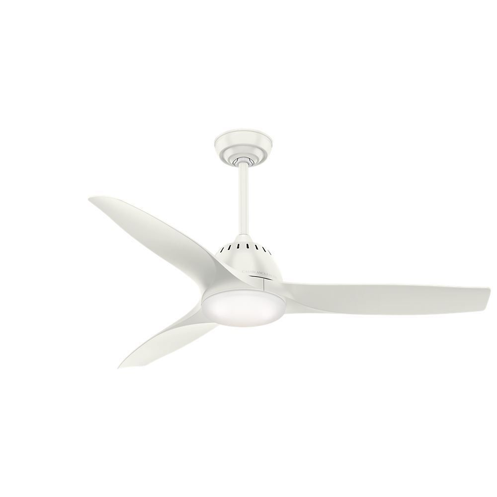 Casablanca 52" Wisp With Led Light White 52 Fresh White Ceiling Fan ... regarding The Handheld Remote Experience Control of Your Wisp Fan
