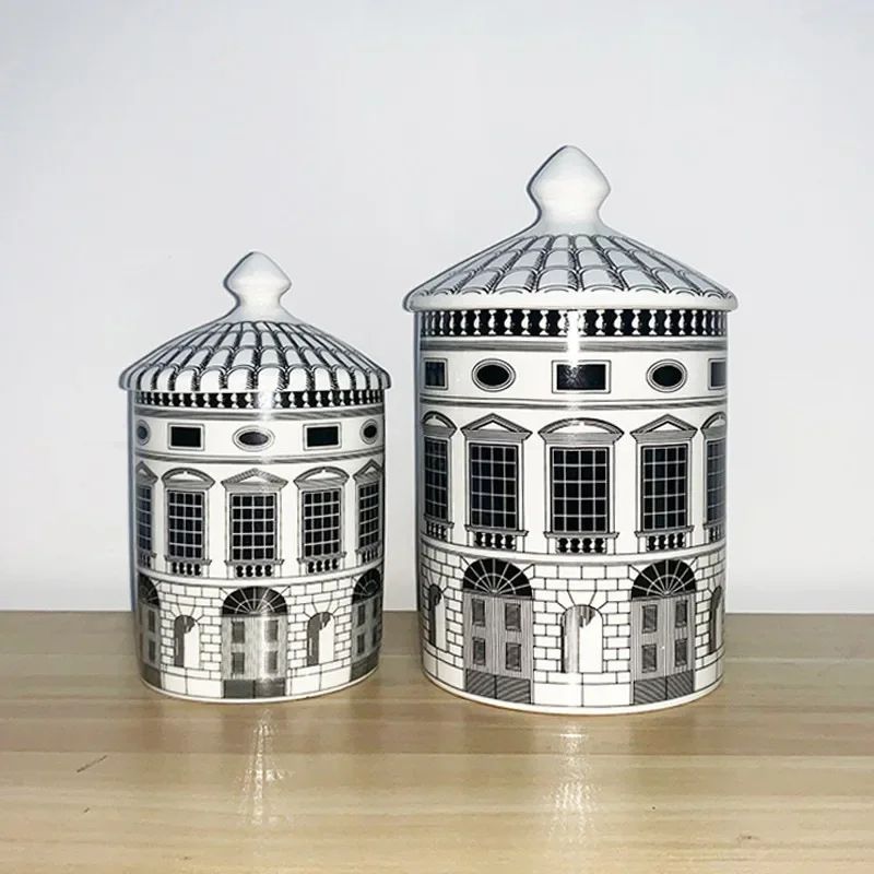 Classical Black And White Architectural Pattern Ceramic Storage Jar ... with The Enduring Legacy of Architectural Bronze in Design