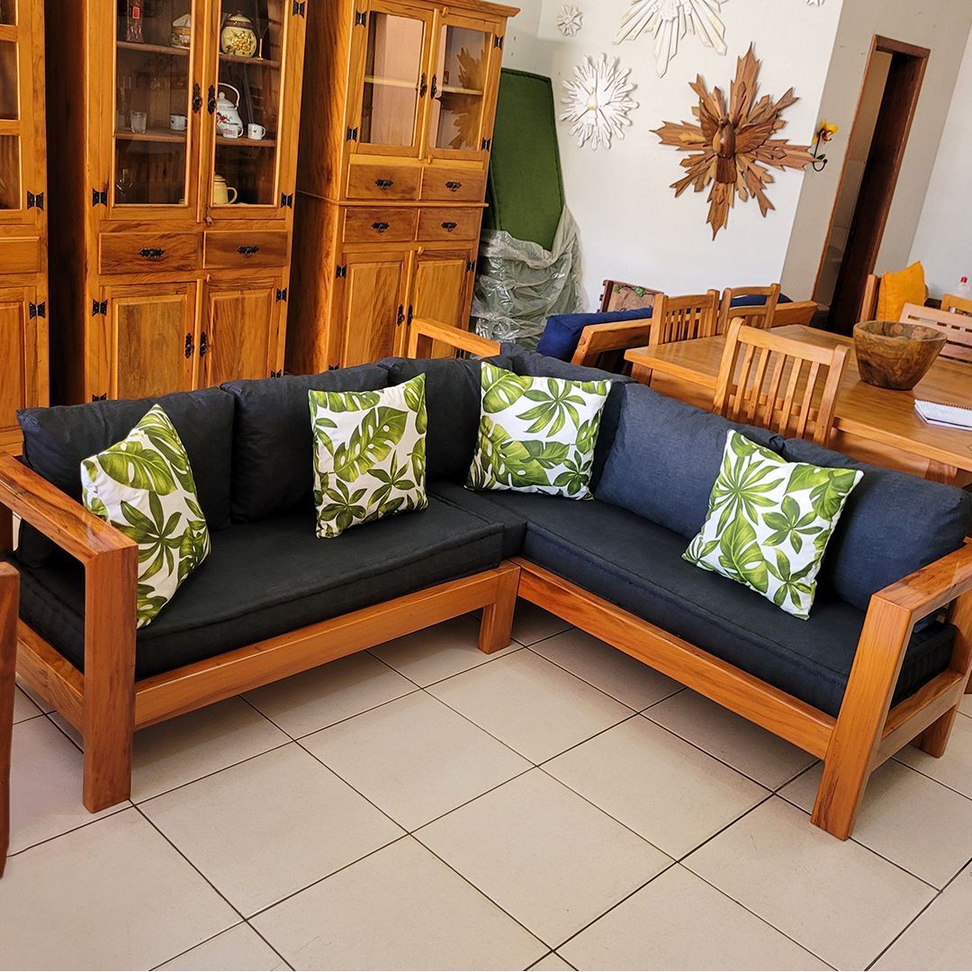 Coastal 6 Piece Teak Patio Conversation Set W Sunbrella Canvas Granite ... with Choosing the Right Canvas for Your Coastal Teak Dining Bench Considerations and Comparisons