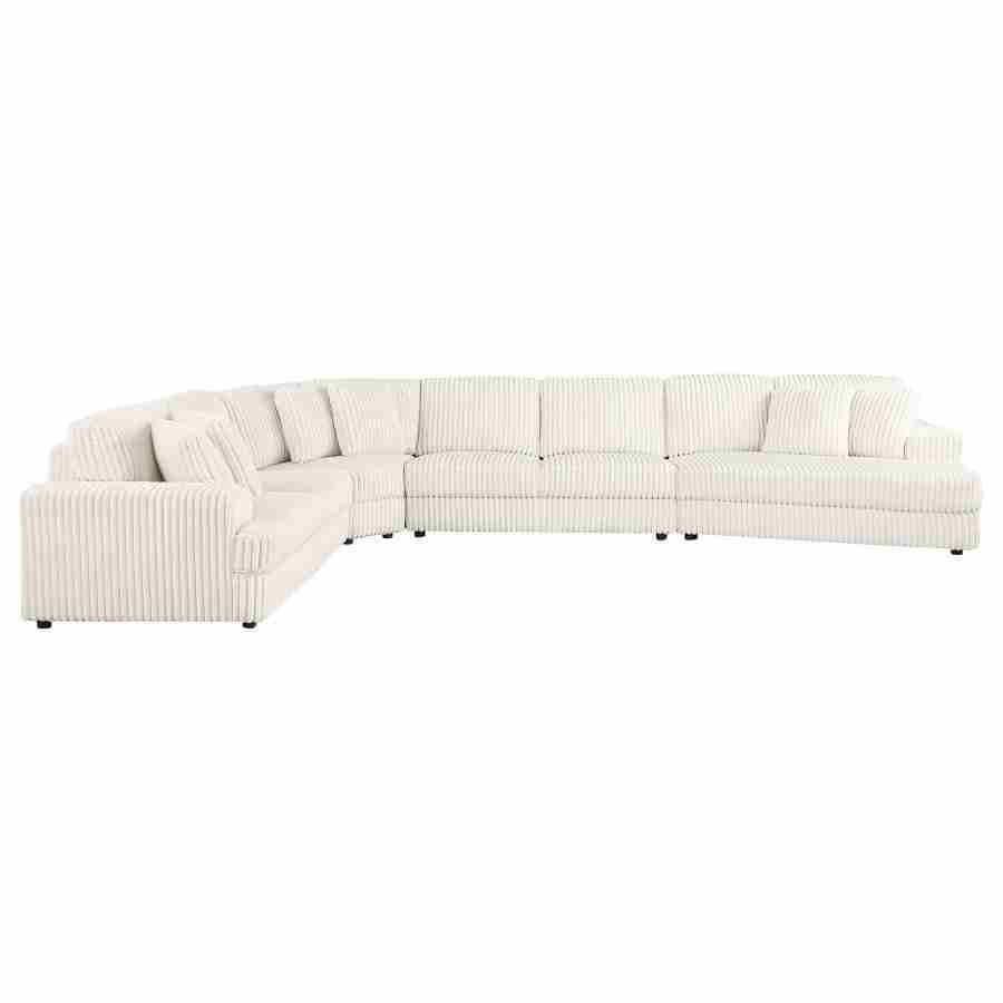 Coaster Emberson 4-Piece Modular Sectional Sofa, Ivory Upholstered ... with Emberson Sectional Guide Understanding Dimensions and Room Planning