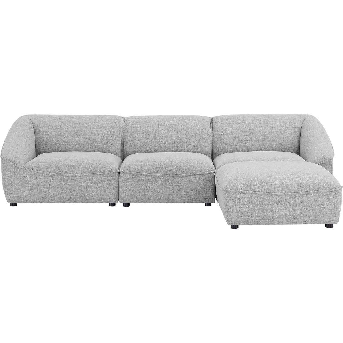 Comprise 4 Pc Modern Sectional Sofa | Kfrooms | Furniture Sale for Comprise 4-Piece Sofa, Charcoal