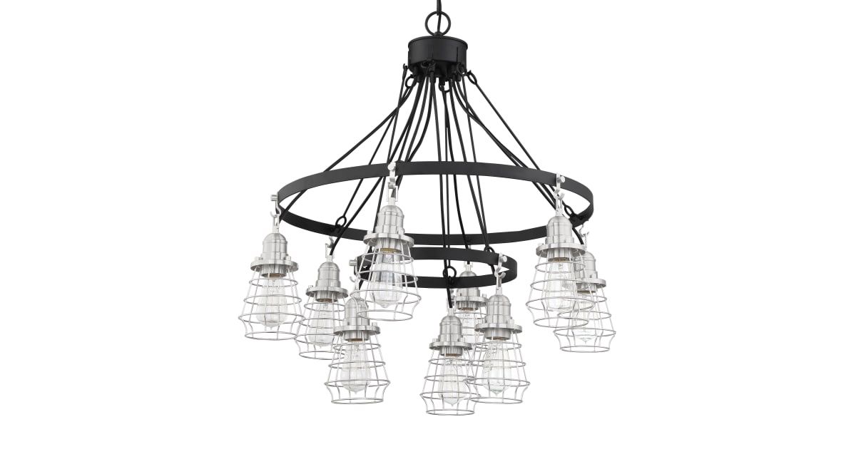 Craftmade 50629-Fbbnk Thatcher 9 Light 30" Wide Chandelier | Ferguson Home in Weathering the Elements How the Thatcher Chandelier Stands Up to the Outdoors