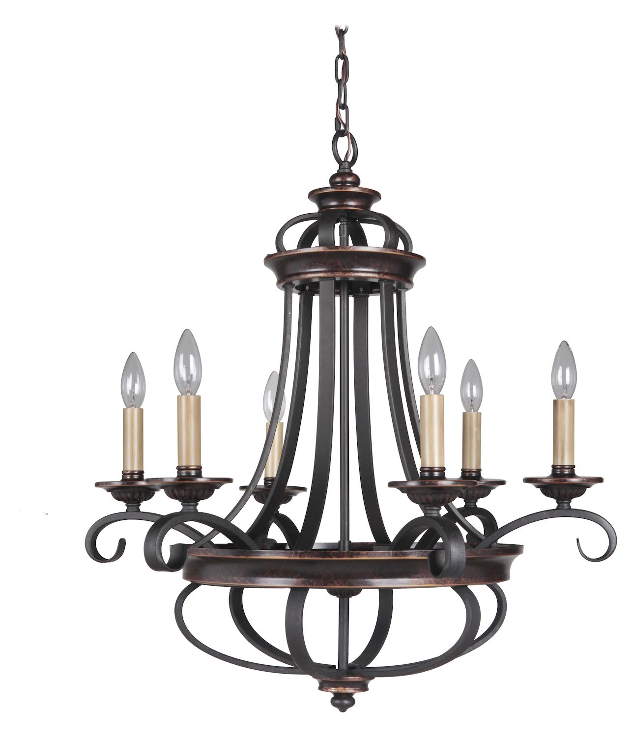 Craftmade 6 Light Chandelier In Aged Bronze Finish Aged Bronze/Textured ... within Outdoor Linear Chandelier 6-Light, Architectural Bronze