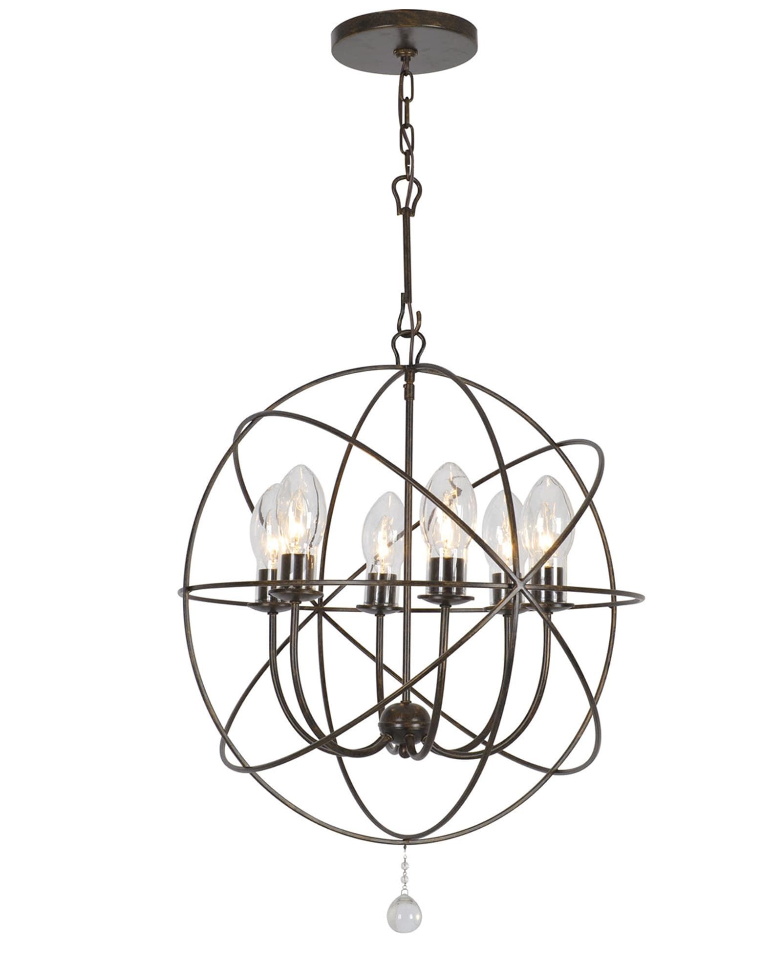 Crystorama Solaris 6-Light Outdoor Chandelier | Neiman Marcus regarding Beyond the Bulb Exploring the Design Elements of the Solaris 6-Light Fixture