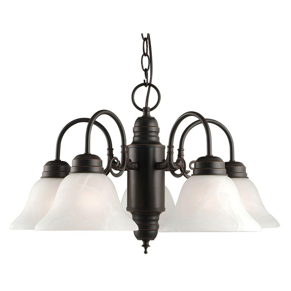 Design House Millbridge 5-Light Oil Rubbed Bronze Chandelier-514455 ... pertaining to Troubleshooting Common Issues With Your Outdoor Chandelier