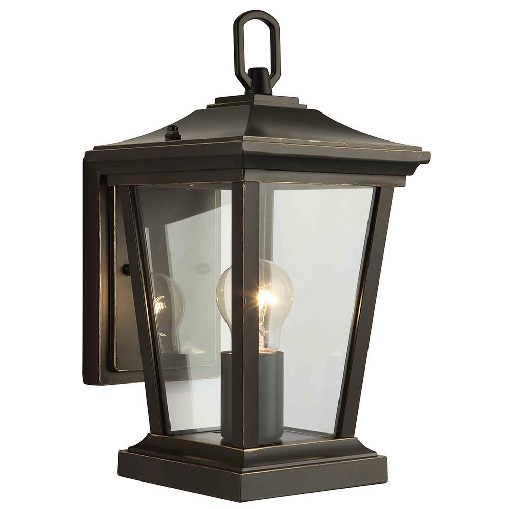 Dsi 1-Light Oil Rubbed Bronze Outdoor Wall Mount Sconce With Clear ... pertaining to Understanding the Design and Functionality of the Oil Rubbed Bronze Viviana Sconce