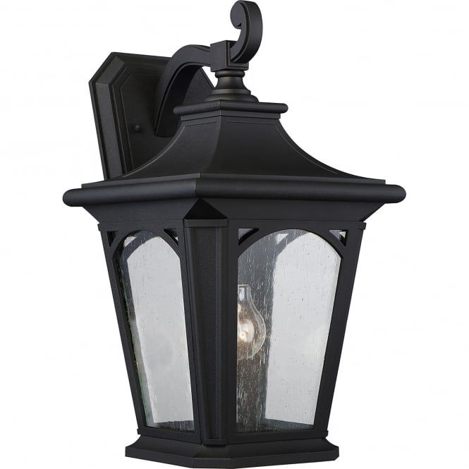 Elstead Lighting Qz/Bedford2/L Bedford Coastal Single Light Large Wall ... throughout Triomphe Outdoor Lantern, Coastal Black, Seeded Clear Glass